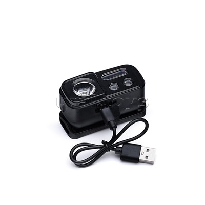 Фонарь налобный аккумуляторный, 400 мАч