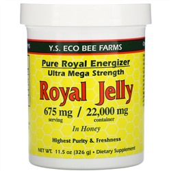 Y.S. Eco Bee Farms, Маточное желе в меду, 675 мг, 11,5 унций (326 г)