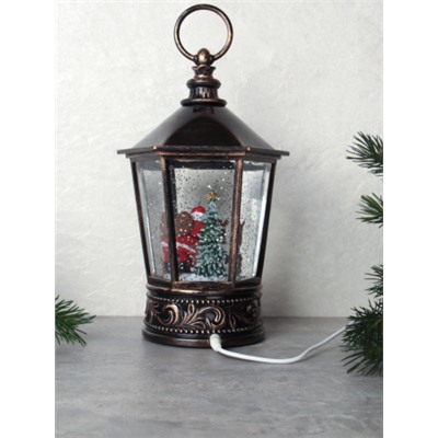 Светильник настольный новогодний 12х11х26 см / NG206-9 /уп 12/ музыкальный