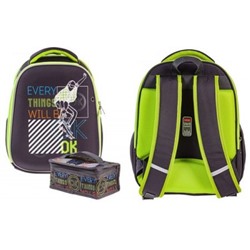 Рюкзак школьный "ЭРГОНОМИК ПЛЮС.Скейтбординг" 38х29х16 см +термосумка (066066) 60017 Хатбер