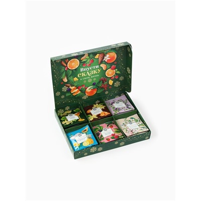 Чай новогодний подарочный «Ароматных моментов», 54 г (30 пакетиков × 1.8 г).