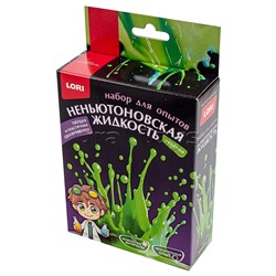 Химические опыты. Неньютоновская жидкость "Зелёная"
