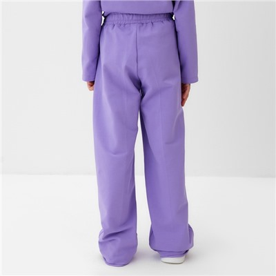 Брюки детские KAFTAN, размер 30 (98-104 см), сиреневые