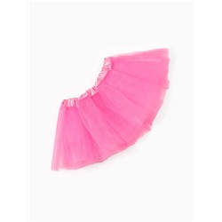 Юбка детская Крошка Я 17см, фатин, атлас, полиэстер 100%, цв. ярко-розовый, ОТ 20см