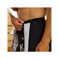 Полотенце килт вафельное мужское для бани «Лев», 75×145 см, хлопок 100 %