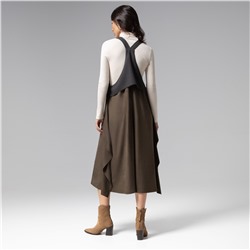 Сарафан из мягкой замши, Ушла красиво (dark green)