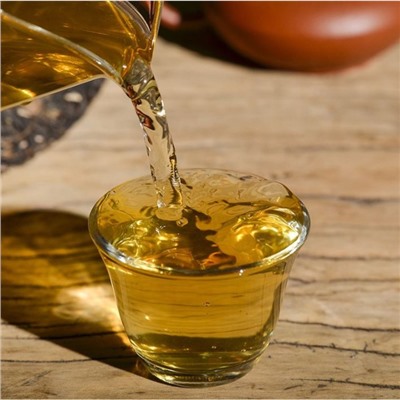 Чай зелёный китайский выдержанный «Шен Пуэр. Chuanshì yìnjì», 2017 г, блин, 357 г