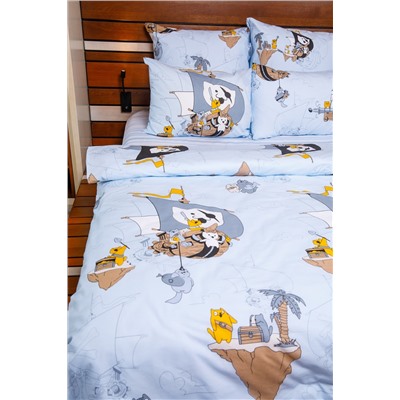 КПБ Коты-Пираты поплин 1,5 сп.