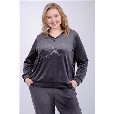 Костюм с брюками Велюр НАТАЛИ, 1231404