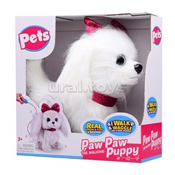 Собака "Джесика" (ходит на поводке, поет, кивает и виляет хвостом) в коробке