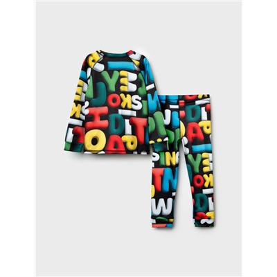 Термокомплект трикот. для мальчиков: фуфайка (футболка) с длин. рук, брюки