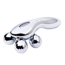 Nail Art Ручной роликовый массажер для лица и тела / 4D Massager XC-119, серебристый 18467