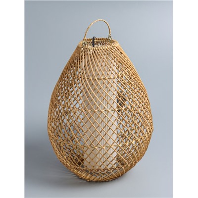 УЦЕНКА Светильник потолочный из ротанга «Объём» 1×120 Вт, Е27, 30×30×40 см