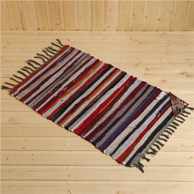 Коврик для бани на пол «Вологодский», 90×55 см, хлопок, придверный