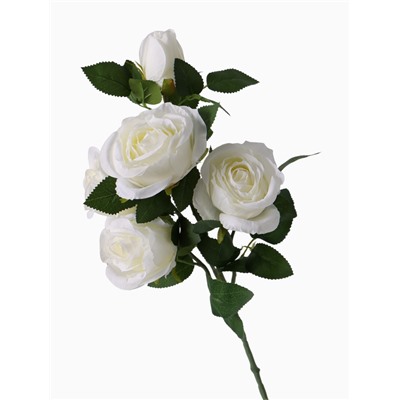 Цветы искусственные «Роза Триза», d=7 см, h=50 см, белые