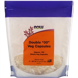 Now Foods, Double "00" Veg Capsules, Approx. 750 Empty Veg Capsules