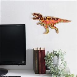 Панно настенное дерево «Тирекс. До нашей эры», декор, 25.6×14.2 см