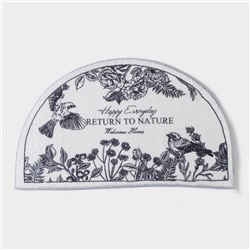 Коврик для дома SAVANNA Return to nature, 50×80 см, белый