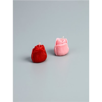 УЦЕНКА Свеча «Тюльпан», 4×4×4 см, соевый воск