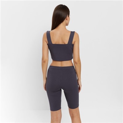 Топ женский MINAKU: Basic line, цвет графитовый, размер 48