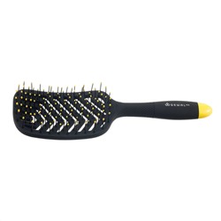 Dewal Щетка для укладки волос продувная широкая / Banana Black BNN82, черный 9788