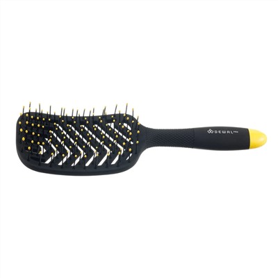 Dewal Щетка для укладки волос продувная широкая / Banana Black BNN82, черный 9788
