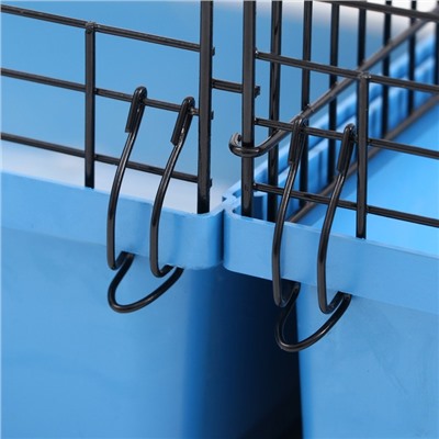 Клетка пролётная 4 яруса, 100×37×65 см, микс цветов