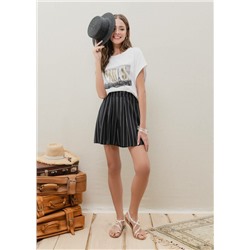 Джемпер женский CONTE Хлопковая футболка с металлическим принтом LD 924