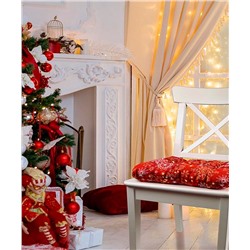 Подушка на стул из рогожки 40*40см