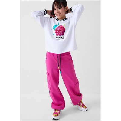 Брюки трикотажные для девочек PLAYTODAY, 1241070