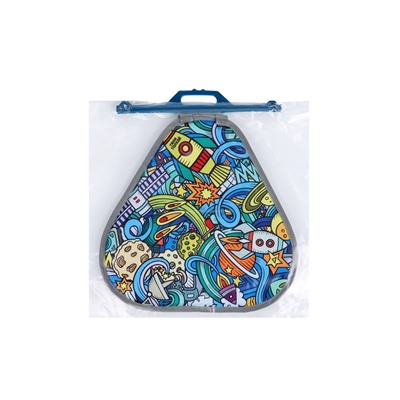 Ледянка мягкая Space, треугольная, d=41 см, толщина 1.2 см, рисунок МИКС