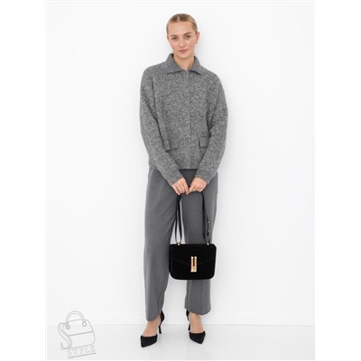 Сумка женская кожаная 1045MF black Polina&Eiterou