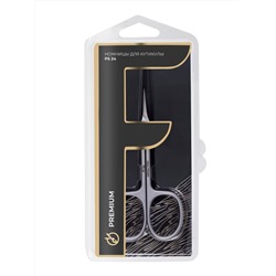 518994 Frau Finger Ножницы маникюрные для кутикулы изогнутые / Premium PS 24, матовые, ручная заточка, 9,3 см