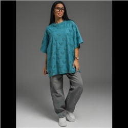 Футболка Ирбис (Махра петроль микки)