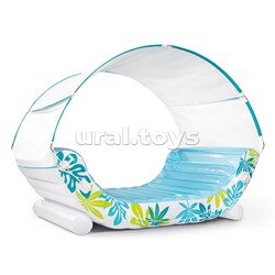 Надувной матрас-плот с навесом "Тропический лаундж" 224 х 150 х 165см, 56294 INTEX