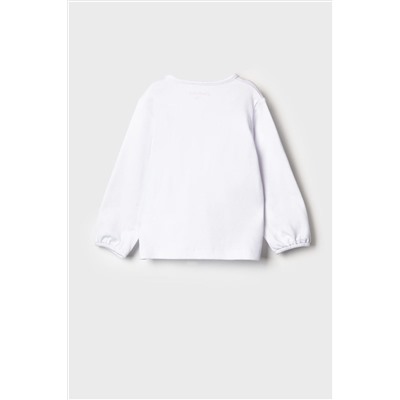 Комплект детский для девочек: сарафан текстильный, джемпер трикотажный (футболка с длинными рукавами PLAYTODAY, 1240256