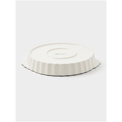 Блюдо для запекания новогоднее Доляна «Сказки зимнего леса», 1.3 л, 28.8×25×4.3 см, доломит, белое