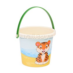 Набор №656 сафари: ведро малое с наклейкой, совок №2, грабельки №2