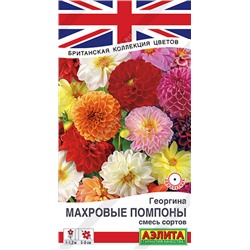 1424A Георгина Махровые помпоны, смесь сортов 0,2 г