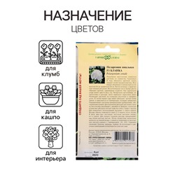 Семена цветов Пеларгония "Бланка ", ц/п,  зональная, F1, 4 шт