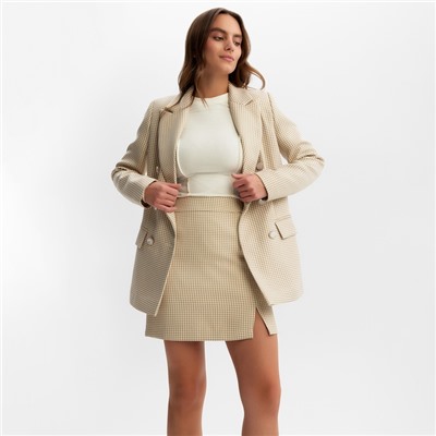 Лонгслив с декоративными швами женский MIST, размер 42, молочный