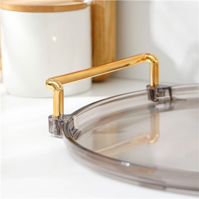 Поднос Mirror, d=27 см, прозрачный