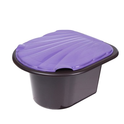 Ведро-туалет 11 л, коричневый