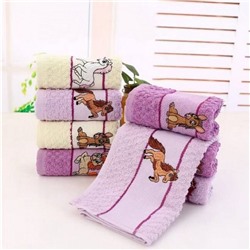 Полотенце кухонное махровое-букле "Лошадки" 25*50 см. хлопок 100%