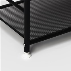 Обувница металлическая LaDо́m, 4 яруса, 60×27×64 см, чёрная