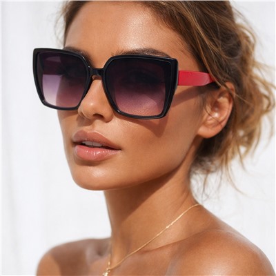 Солнцезащитные женские очки квадратные крупные, арт.007.386