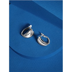 Серьги из серебра родированные - Сердца 220-10-271р