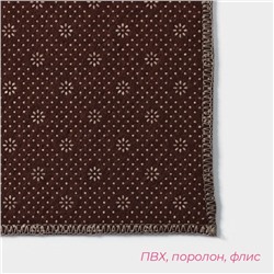 Коврики для ванной и туалета Доляна «Камни», 2 шт., 40×45 см, 45×75 см