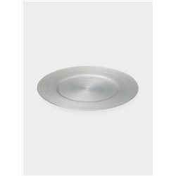 Тарелка подстановочная Wilson&Young Silvery, d=33 см, стекло, серебристая