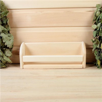 Полка для бани и сауны, 30×11 см, липа, «Добропаровъ»